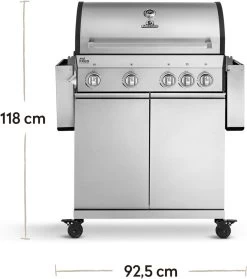 Burnhard Gas BBQ Big FRED Deluxe - 4 Branders - Incl. Keramische Infraroodbrander & Afdekhoes - Deluxe -Beste Thuiskeuken 1063x1200 3