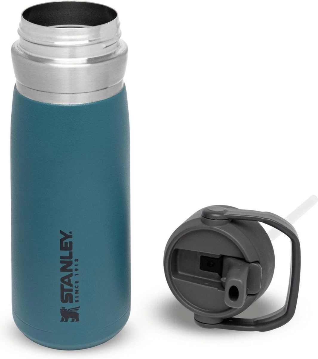 Stanley The IceFlow™ Flip Straw Water Bottle 0,65L - Thermosfles - Lagoon 4 Stanley The IceFlow™ Flip Straw Water Bottle 0,65L - Thermosfles - Lagoon - Afbeelding 2