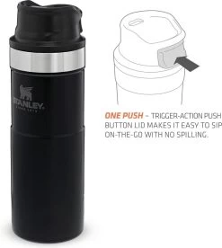 Stanley Trigger-Action Travel Mug 0.47L - Thermosfles - Matt Black 24 Stanley Trigger-Action Travel Mug 0.47L - Thermosfles - Matt Black -Beste Thuiskeuken 1075x1200