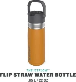 Stanley The IceFlow™ Flip Straw Water Bottle 0,65L - Thermosfles - Saffron 24 Stanley The IceFlow™ Flip Straw Water Bottle 0,65L - Thermosfles - Saffron -Beste Thuiskeuken 1114x1200