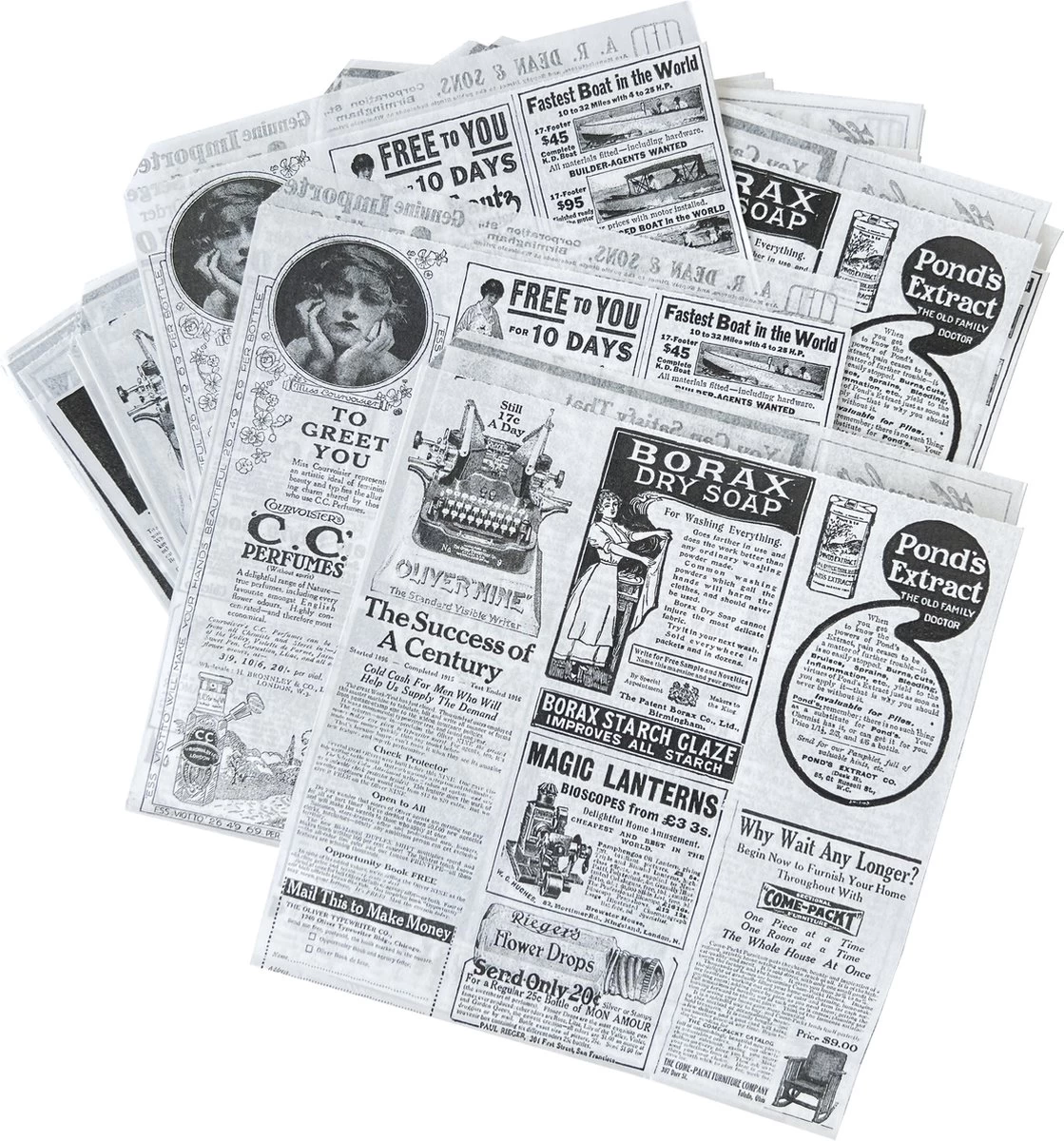 Rainbecom - 50 Stuks - 19 X 17 Cm - Hamburger Zakje Papier - Vetvrij Papier - Papieren Zak Voor Sandwiches - Krant 5 Rainbecom - 50 Stuks - 19 X 17 Cm - Hamburger Zakje Papier - Vetvrij Papier - Papieren Zak Voor Sandwiches - Krant - Afbeelding 3