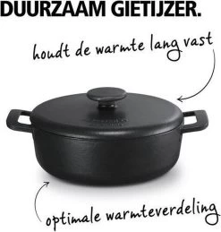 Brabantia The Dutch Braadpan - Matt Black - 28 Cm - Gietijzer -Beste Thuiskeuken 1143x1200 2