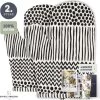Ovenwanten Van Sophie Nordinn® - Ovenhandschoenen Lund (Artistiek Zwart) - Ovenwanten 2 Stuks - Katoen