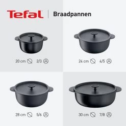 Tefal Trattoria Braadpan - Ø28 Cm - Inclusief Deksel -Beste Thuiskeuken 1194x1200 2