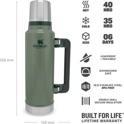 Stanley The Legendary Classic Bottle 1,40L - Thermosfles - Hammertone Green -Beste Thuiskeuken 1194x1200 5
