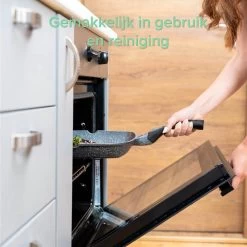 Coninx Grillpan 28CM - Steakpan - Afneembare Handgreep - PFAS-vrij - Grijs -Beste Thuiskeuken 1199x1200