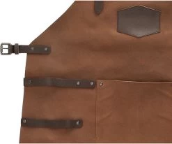 Old West BBQ Schort Barbecue Schort Leer - Cognac Bruin -Beste Thuiskeuken 1200x1001 3