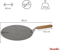 Pizzaschep 30 Cm Voor Oven Of BBQ - Rond - RVS - Met Houten Handvat 9 Pizzaschep 30 Cm Voor Oven Of BBQ - Rond - RVS - Met Houten Handvat -Beste Thuiskeuken 1200x1007 3