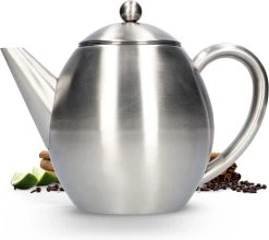 Vaja Valerie - Theepot Met Filter - Dubbelwandig - RVS - 1.2L -Beste Thuiskeuken 1200x1068 1