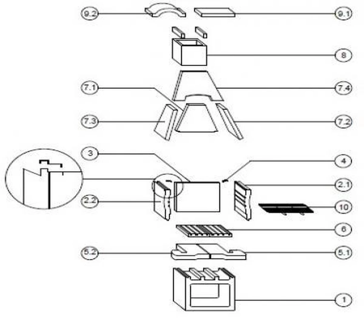 Integard Tuinhaard Houtskoolbarbecue Beton Nr. 9 4 Integard Tuinhaard Houtskoolbarbecue Beton Nr. 9 - Afbeelding 2