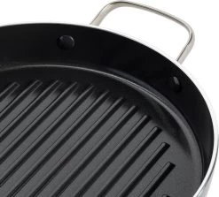 Dagelijkse Kost Keramische Grillpan - Ø28cm - PFAS-vrij - 2 Grepen 18 Dagelijkse Kost Keramische Grillpan - Ø28cm - PFAS-vrij - 2 Grepen -Beste Thuiskeuken 1200x1081