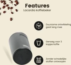 LaCardia Koffiebeker To Go Premium Zwart – Thermosbeker – Theebeker – 380ML – Herbruikbaar 14 LaCardia Koffiebeker To Go Premium Zwart – Thermosbeker – Theebeker – 380ML – Herbruikbaar -Beste Thuiskeuken 1200x1090 2