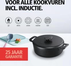 Brabantia The Dutch Braadpan - Matt Black - 28 Cm - Gietijzer -Beste Thuiskeuken 1200x1107 1