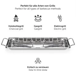 Blumtal BBQ Rek - Robuuste Roestvrijstalen Kippenpoot Rek - Voor 12 Poten - Kippengrillstandaard - Vaatwasmachinebestendig -Beste Thuiskeuken 1200x1125 3