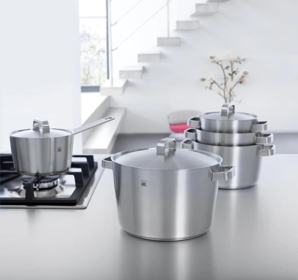 BK Conical+ Kookpannenset - 5-delig - RVS - Inductie 4 BK Conical+ Kookpannenset - 5-delig - RVS - Inductie - Afbeelding 2