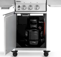 Burnhard Gas BBQ FRED JR. Deluxe - 2 Branders - Incl. Keramische Infraroodbrander & Afdekhoes - Deluxe -Beste Thuiskeuken 1200x1135 3