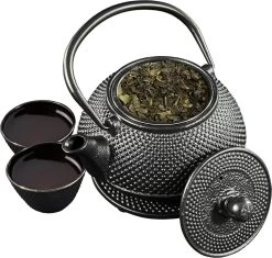 SakuraTea - Theepot Set - 4-delig - Gietijzer - Zwart - 0.8L - 2 Kopjes (100ml) -Beste Thuiskeuken 1200x1142 2