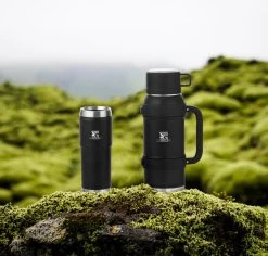 MacGyver RVS Thermoskan 1.5 Ltr – RVS Thermosbeker 0,55 Ltr - Langdurig Warm/koud - Zwart -Beste Thuiskeuken 1200x1145