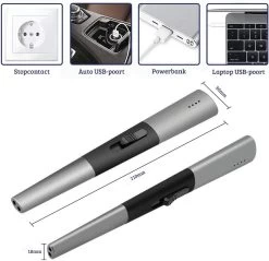 Allkinds Lange Elektrische Plasma Aansteker - USB Oplaadbaar - Vlamloze Elektrische Aansteker Voor Keuken, Kaars, BBQ Of Openhaard - Zwart - In- En Outdoor - Chique Design 11 Allkinds Lange Elektrische Plasma Aansteker - USB Oplaadbaar - Vlamloze Elektrische Aansteker Voor Keuken, Kaars, BBQ Of Openhaard - Zwart - In- En Outdoor - Chique Design -Beste Thuiskeuken 1200x1162 3