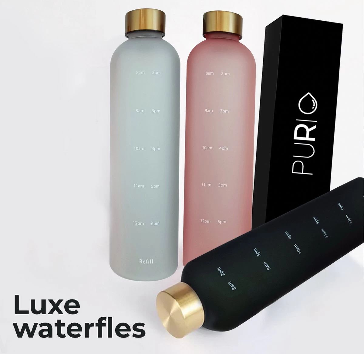Innovaland Luxe Motivatie Waterfles Roze 1 Liter Drinkfles - BPA Vrij - Volwassenen - Kinderen - Cadeau - Fitnes- Geschenk - Cadeautjes 9 Innovaland Luxe Motivatie Waterfles Roze 1 Liter Drinkfles - BPA Vrij - Volwassenen - Kinderen - Cadeau - Fitnes- Geschenk - Cadeautjes - Afbeelding 7