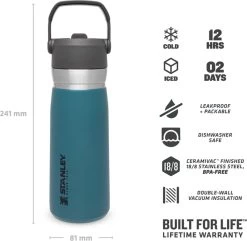 Stanley The IceFlow™ Flip Straw Water Bottle 0,65L - Thermosfles - Saffron 31 Stanley The IceFlow™ Flip Straw Water Bottle 0,65L - Thermosfles - Saffron -Beste Thuiskeuken 1200x1173