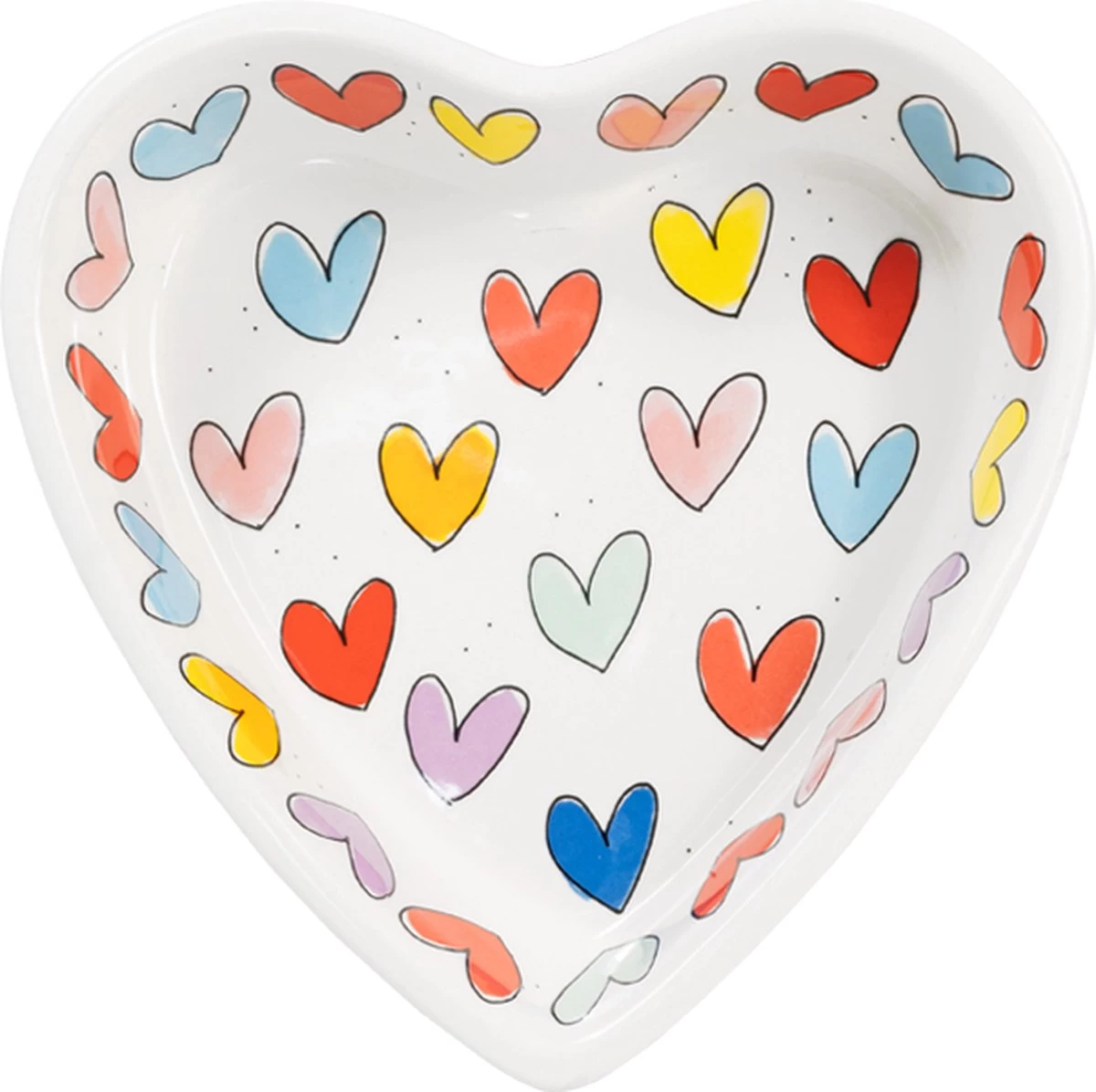 Blond Amsterdam, Even Bijkletsen: Hartvormige Schaal ø22CM 3 Blond Amsterdam, Even Bijkletsen: Hartvormige Schaal ø22CM