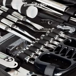 Mountain Jack® 40-Delige Luxe BBQ Grill Accessoires Set In Roestvrij Staal – Barbecue Gereedschap – Tangenset, Vlees Thermometer, Vleestang, Borstel, Spiezen, Vleesmes, Vleesvork 20 Mountain Jack® 40-Delige Luxe BBQ Grill Accessoires Set In Roestvrij Staal – Barbecue Gereedschap – Tangenset, Vlees Thermometer, Vleestang, Borstel, Spiezen, Vleesmes, Vleesvork -Beste Thuiskeuken 1200x1199 14