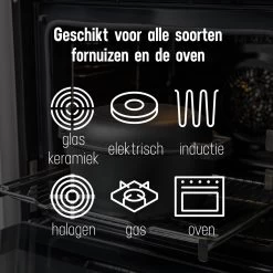 Daumonet Ducasse Gietijzeren Double Use Braadpan - Combi Sudderpan Zwart - 2-in-1 Bak- En Braadpan - PFAS & PFOA Vrij - Rond - Ø 26 Cm - 4,4 Liter - Emaille - Alle Warmtebronnen - Elektrisch - Gas - Halogeen - Inductie - Keramisch 21 Daumonet Ducasse Gietijzeren Double Use Braadpan - Combi Sudderpan Zwart - 2-in-1 Bak- En Braadpan - PFAS & PFOA Vrij - Rond - Ø 26 Cm - 4,4 Liter - Emaille - Alle Warmtebronnen - Elektrisch - Gas - Halogeen - Inductie - Keramisch -Beste Thuiskeuken 1200x1199 7