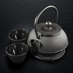SakuraTea - Theepot Set - 4-delig - Gietijzer - Zwart - 0.8L - 2 Kopjes (100ml) -Beste Thuiskeuken 1200x1200 1032