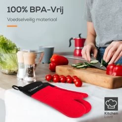 KitchenLove Ovenwanten - 2 Stuks Ovenhandschoenen - Hittebestendig Tot 250 °C - Siliconen - Rood 13 KitchenLove Ovenwanten - 2 Stuks Ovenhandschoenen - Hittebestendig Tot 250 °C - Siliconen - Rood -Beste Thuiskeuken 1200x1200 1129