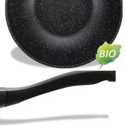 Royalty Line Marble Coating Wok - Met Glazen Deksel - Zwart - 30 Cm -Beste Thuiskeuken 1200x1200 161