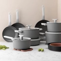 BergHOFF Leo Hapjespan Stone - 28 Cm - Met Glazen Deksel 9 BergHOFF Leo Hapjespan Stone - 28 Cm - Met Glazen Deksel -Beste Thuiskeuken 1200x1200 195