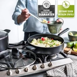 GreenPan Memphis Hapjespan 28cm - Zwart - Inductie - PFAS-vrij -Beste Thuiskeuken 1200x1200 253