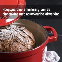 Daumonet Carême Rouge Gietijzeren Braadpan - Sudderpan Kersen Rood - Rond - Ø26 Cm - 4,4 Liter - PFAS & PFOA Vrij - Emaille - Geschikt Voor Alle Warmtebronnen - Elektrisch - Gas - Halogeen - Inductie - Keramisch - Vaatwasserbestendig 20 Daumonet Carême Rouge Gietijzeren Braadpan - Sudderpan Kersen Rood - Rond - Ø26 Cm - 4,4 Liter - PFAS & PFOA Vrij - Emaille - Geschikt Voor Alle Warmtebronnen - Elektrisch - Gas - Halogeen - Inductie - Keramisch - Vaatwasserbestendig -Beste Thuiskeuken 1200x1200 329