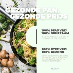 ISENVI Murray Keramische Wokpan Met Deksel 36 CM - RVS Greep 13 ISENVI Murray Keramische Wokpan Met Deksel 36 CM - RVS Greep -Beste Thuiskeuken 1200x1200 418