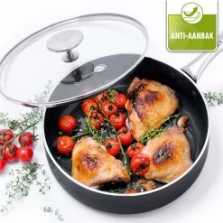 GreenPan Brussels Hapjespan Met Deksel - Ø24 Cm - Keramisch - Inductie -Beste Thuiskeuken 1200x1200 440