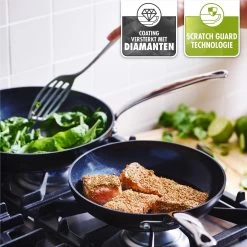 GreenPan Barcelona Infinity Pro Hapjespan Met Deksel 30cm - Zwart - Inductie - PFAS-vrij -Beste Thuiskeuken 1200x1200 555