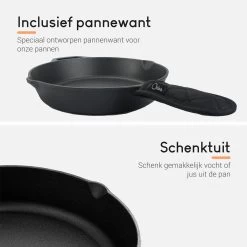 Ocina Gietijzeren Pan – ø30,5cm - Skillet - Koekenpan – Hapjespan – Koekenpan Inductie – Koekenpannenset - Gietijzeren Pan Bbq - Gietijzer 14 Ocina Gietijzeren Pan – ø30,5cm - Skillet - Koekenpan – Hapjespan – Koekenpan Inductie – Koekenpannenset - Gietijzeren Pan Bbq - Gietijzer -Beste Thuiskeuken 1200x1200 6
