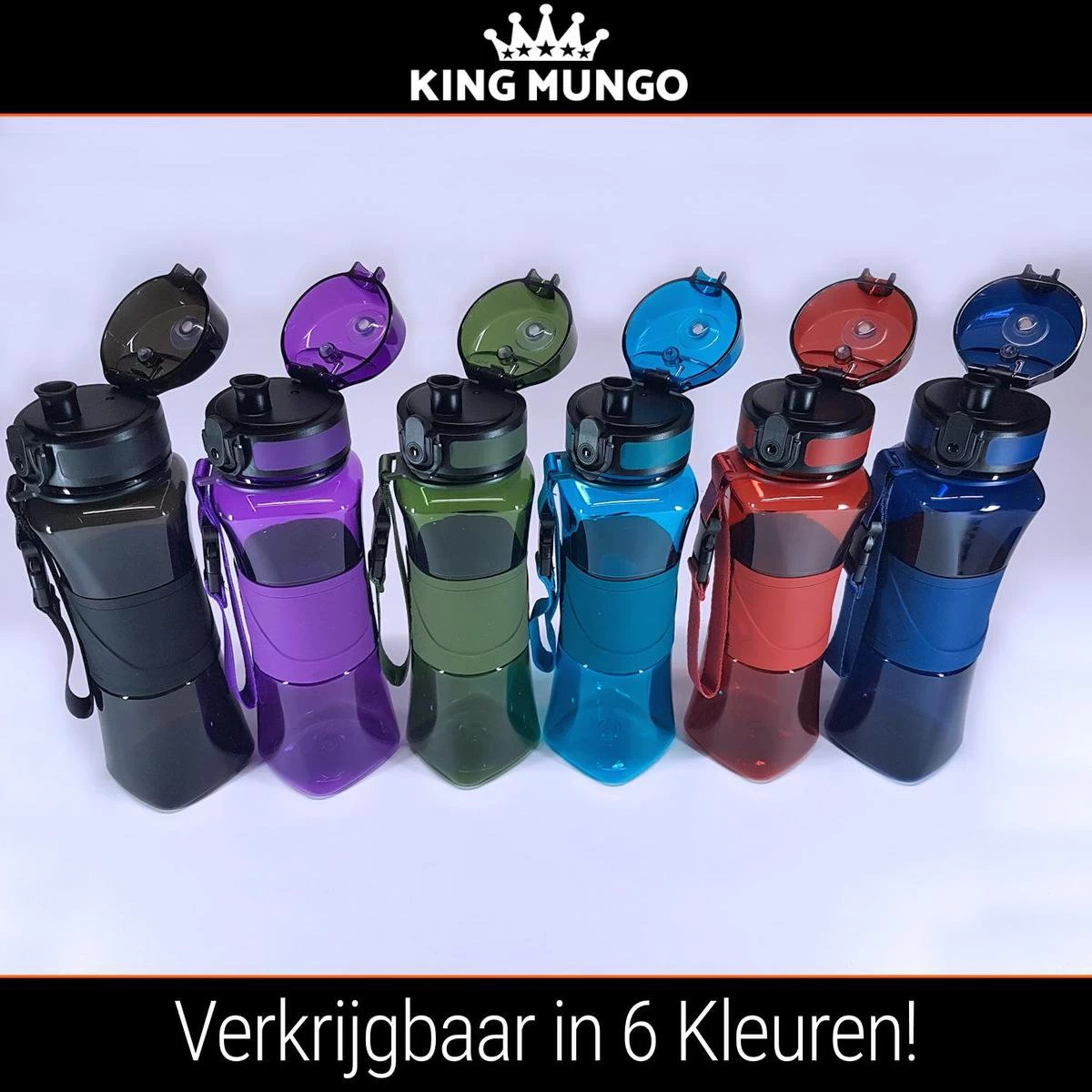 Drinkfles Herbruikbare Waterfles | 500 Ml Donker Blauw | Vaatwasserbestendig Drinkbus Bidon | King Mungo KMDF004 13 Drinkfles Herbruikbare Waterfles | 500 Ml Donker Blauw | Vaatwasserbestendig Drinkbus Bidon | King Mungo KMDF004 - Afbeelding 11