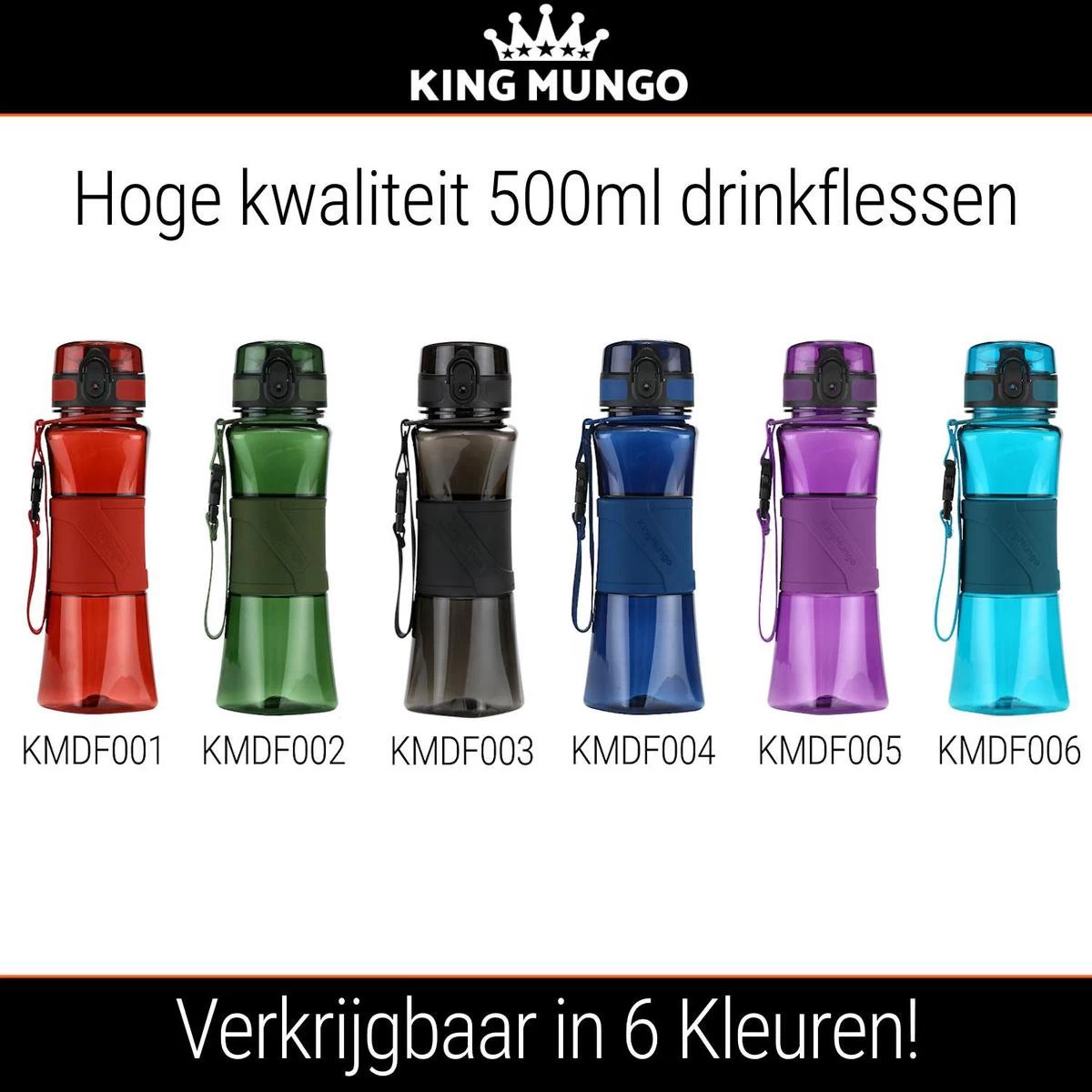 Drinkfles Herbruikbare Waterfles | 500 Ml Donker Blauw | Vaatwasserbestendig Drinkbus Bidon | King Mungo KMDF004 14 Drinkfles Herbruikbare Waterfles | 500 Ml Donker Blauw | Vaatwasserbestendig Drinkbus Bidon | King Mungo KMDF004 - Afbeelding 12