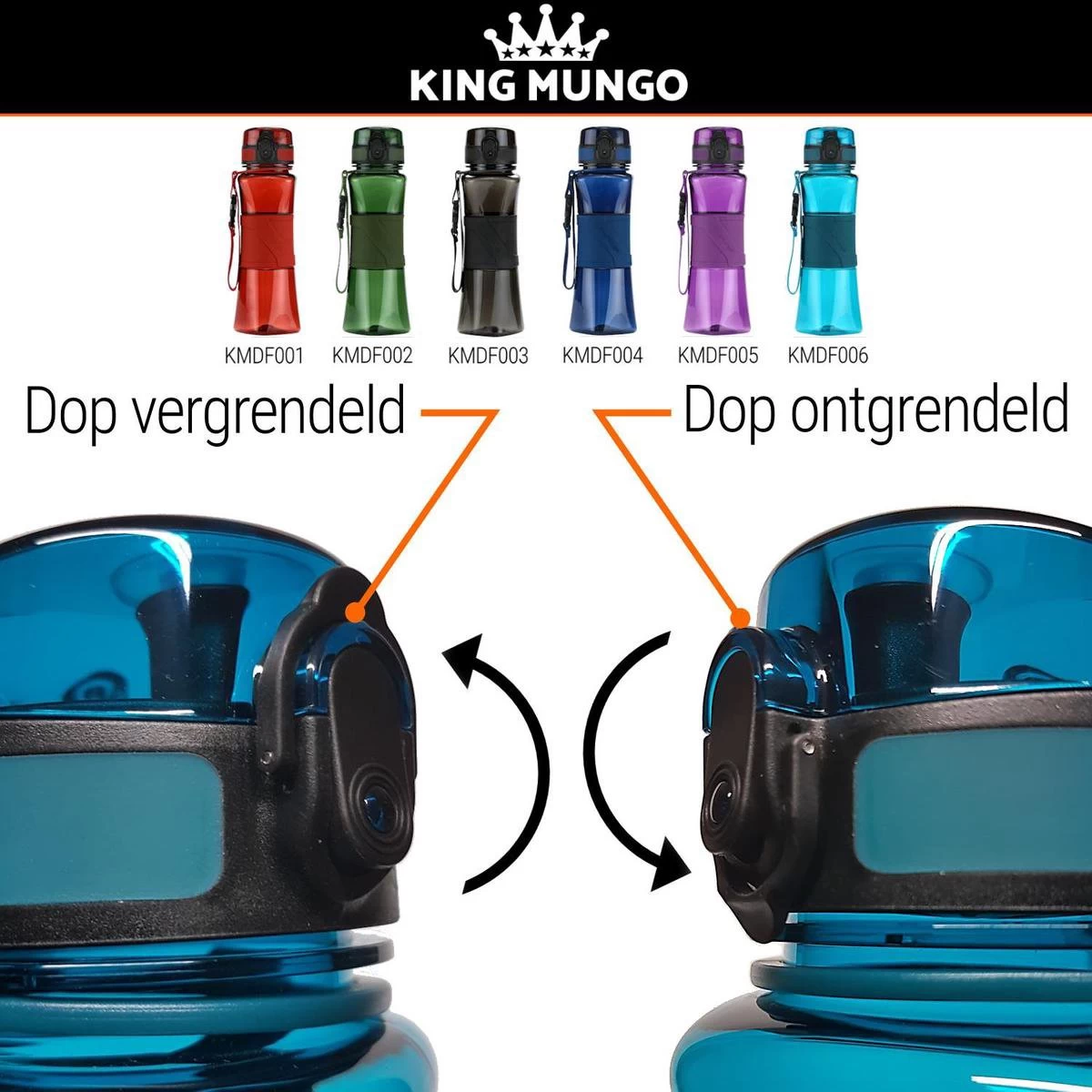 Drinkfles Herbruikbare Waterfles | 500 Ml Donker Blauw | Vaatwasserbestendig Drinkbus Bidon | King Mungo KMDF004 16 Drinkfles Herbruikbare Waterfles | 500 Ml Donker Blauw | Vaatwasserbestendig Drinkbus Bidon | King Mungo KMDF004 - Afbeelding 14