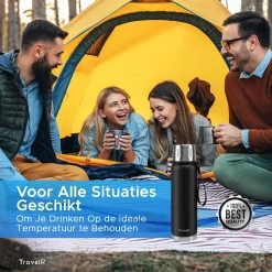TravelR Thermosfles - Thermoskan - Drinkfles - Isoleerfles - BPA Vrij - Roestvrij Staal - 750 ML - Mat Zwart 12 TravelR Thermosfles - Thermoskan - Drinkfles - Isoleerfles - BPA Vrij - Roestvrij Staal - 750 ML - Mat Zwart -Beste Thuiskeuken 1200x1200 659