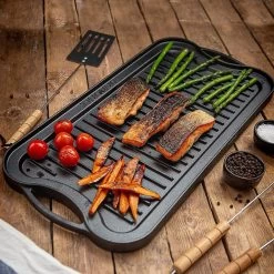 Nuovva Dubbelzijdig Gietijzeren Grillplaat - 50cm X 26cm -Beste Thuiskeuken 1200x1200 70