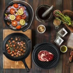 Dutch Mountains Gietijzeren Pannenset 7-delig - Dutch Oven – Braadpan - Grillpan - Hapjespan - Kookset In Houten Transportkist - Deksellifter - Brander 18 Dutch Mountains Gietijzeren Pannenset 7-delig - Dutch Oven – Braadpan - Grillpan - Hapjespan - Kookset In Houten Transportkist - Deksellifter - Brander -Beste Thuiskeuken 1200x1200 758