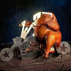 GrillX Beer Can Chicken Houder - Kiphouder Motorcycle - BBQ Accesoires - Bierkip - Barbeque Gereedschap - Chicken Sitter -Beste Thuiskeuken 1200x1200 765