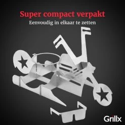 GrillX Beer Can Chicken Houder - Kiphouder Motorcycle - BBQ Accesoires - Bierkip - Barbeque Gereedschap - Chicken Sitter -Beste Thuiskeuken 1200x1200 767