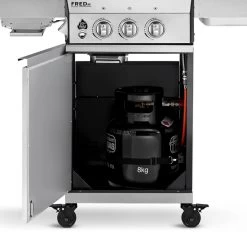 Burnhard Gas BBQ FRED JR. Deluxe - 2 Branders - Incl. Keramische Infraroodbrander & Afdekhoes - Deluxe -Beste Thuiskeuken 1200x1200 826