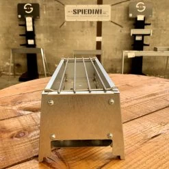 Spiedini Saté-bbq Bali 40 Mini - Kleine, Smalle Houtskoolbarbecue Met Horizontaal Rooster Voor Sate Of Andere Spiesjes - 40 Cm Lang, 11 Cm Breed, 14 Cm Hoog - Ideaal Voor Tuin- Of Open Haard, Of Balkon - Materiaal: Gealuminiseerd Ijzer -Beste Thuiskeuken 1200x1200 834