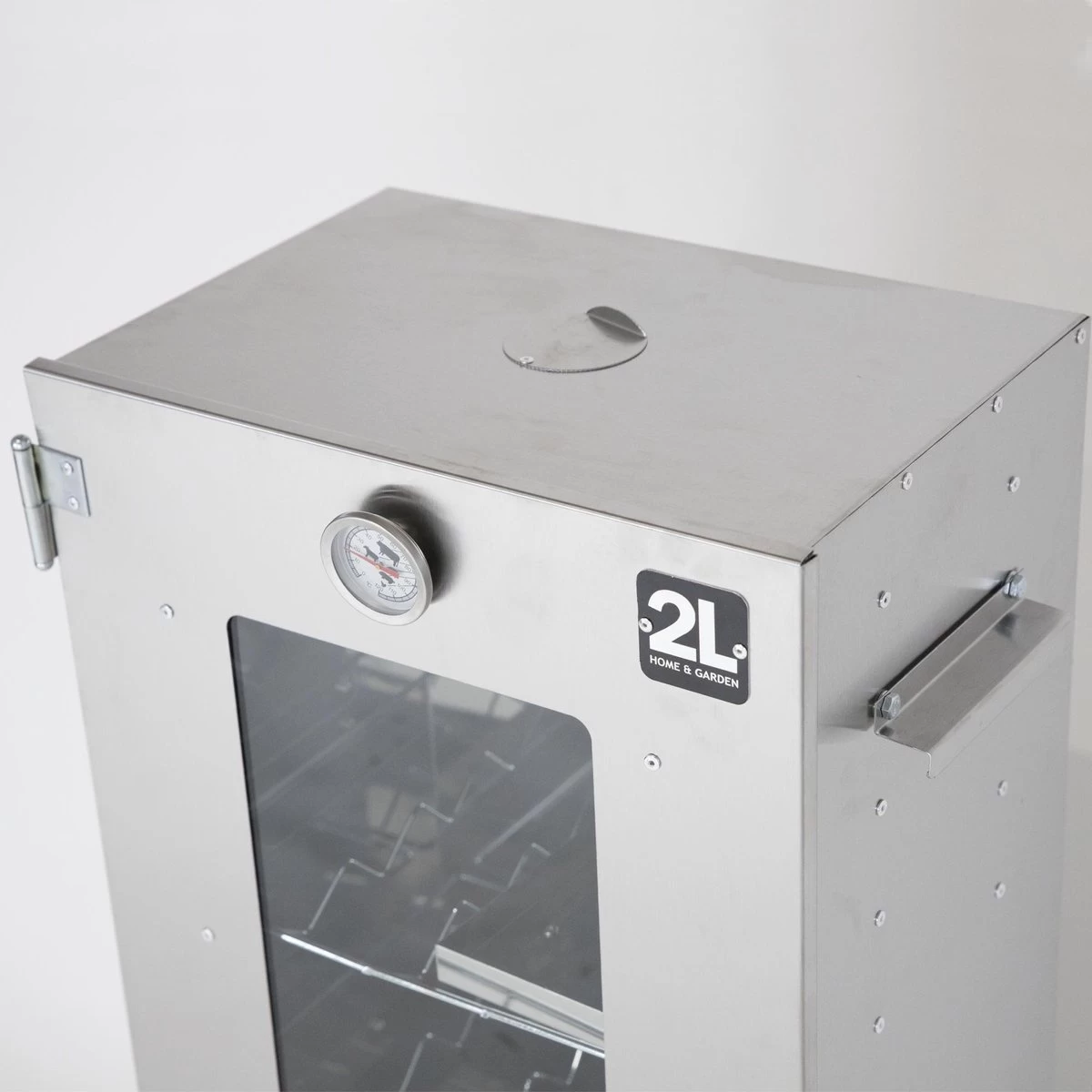 2-L Home & Garden XL Rookoven - RVS - 80x40x28 Cm - 3 Etages 10 2-L Home & Garden XL Rookoven - RVS - 80x40x28 Cm - 3 Etages - Afbeelding 8