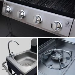 Alice's Garden Gas BBQ D'Artagnan - Zwart - 5 Branders - Buitenkeuken -Beste Thuiskeuken 1200x1200 867